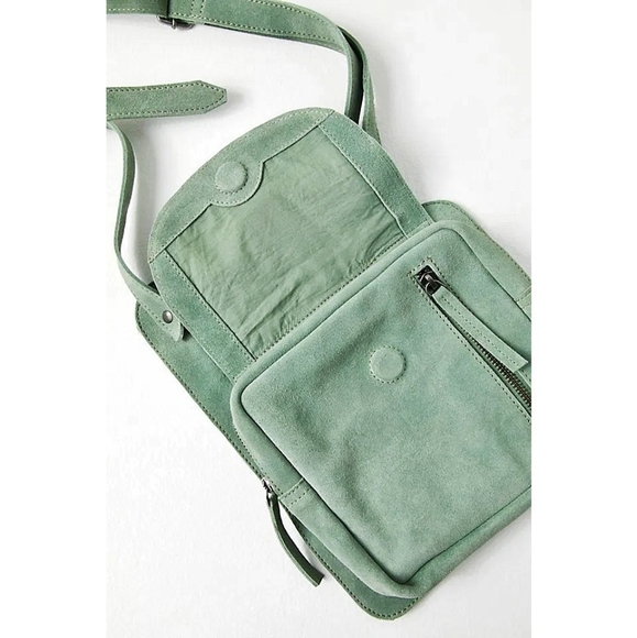 NWOT Free People Cornell Suede Bohemian Crossbody Shoulder Bag - Picture 7 of 9